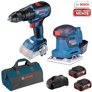 Parafusadeira Furadeira 18v + Lixadeira Orbital 18v Bosch