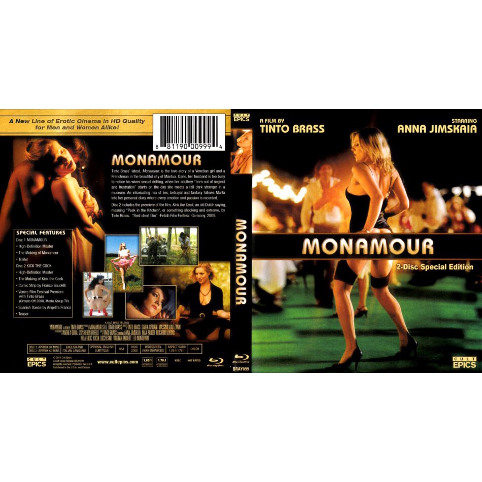 Monamour (2005) Tinto Brass Legendado DVD | Shopee Brasil