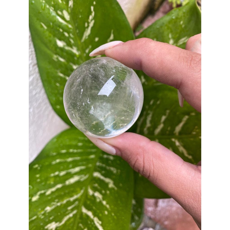 Bola de cristal 30mm-100mm bola de cristal esfera verde esfera de cristal  bola de cristal decoração de pedra feng shui bola de cristal delicada  (Color