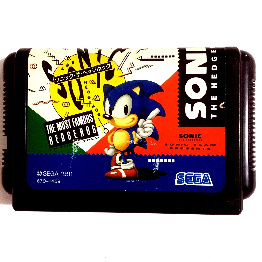 Cartucho Mega Drive - Sonic The Hedgehog - Original Do Japão | Shopee ...