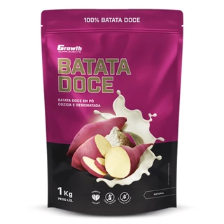 Batata Doce Em Pó (Sabor Natural) 1kg - Growth Supplements