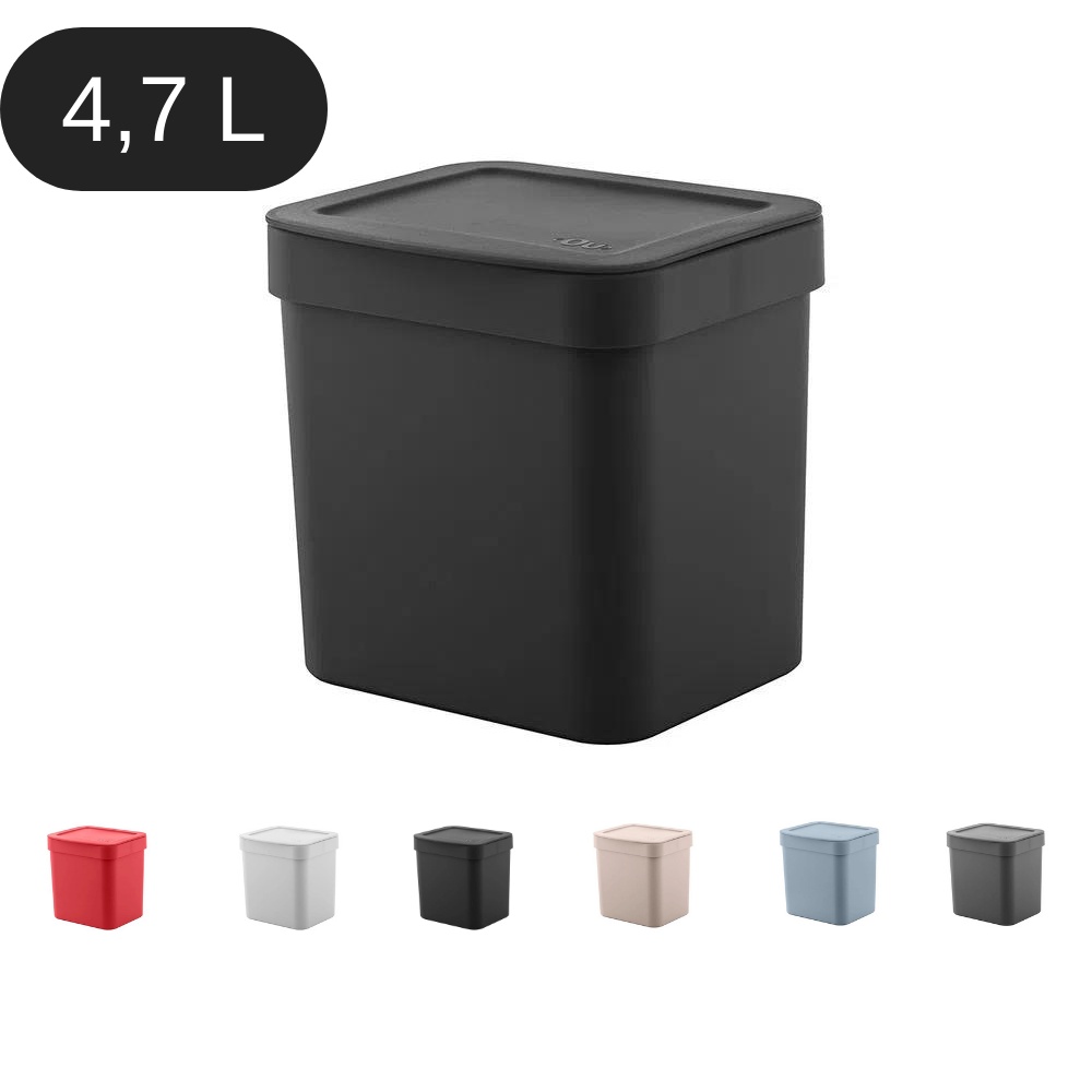 Lixeira Trium com Tampa 4,7 Litros Ou