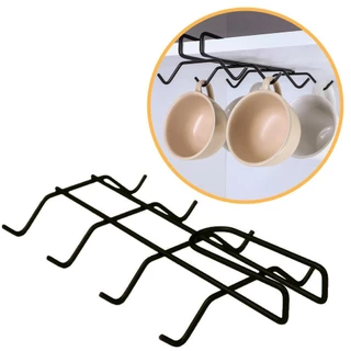 Porta Xícaras Suporte Organizador Suspenso Viena Preto Bel em Oferta na Shopee