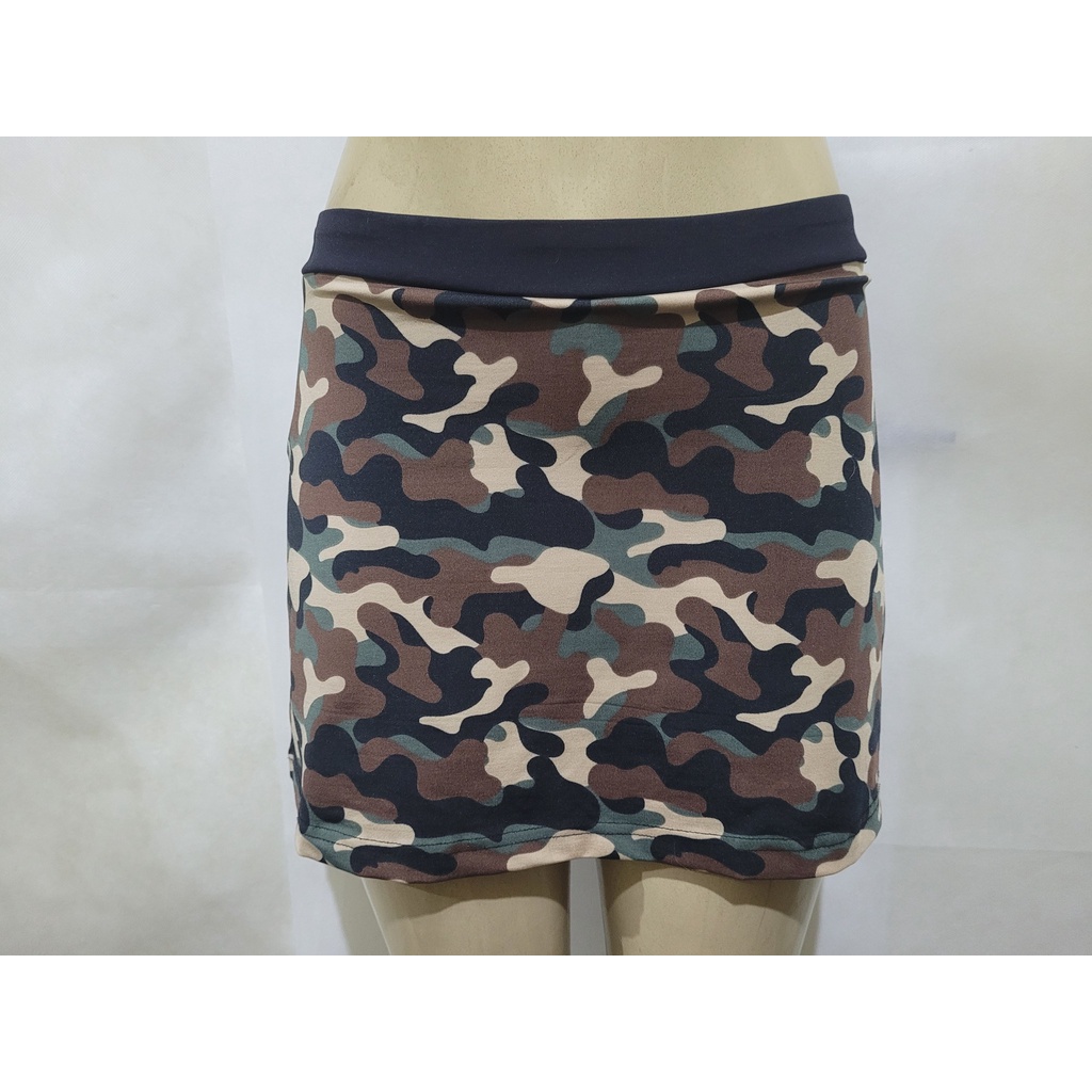 Short saia hot sale camuflado