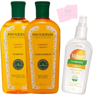 Phytoervas Kit Iluminador Shampoo 250ml + Condicionador 250ml Camomila Ilumina e aumenta brilho