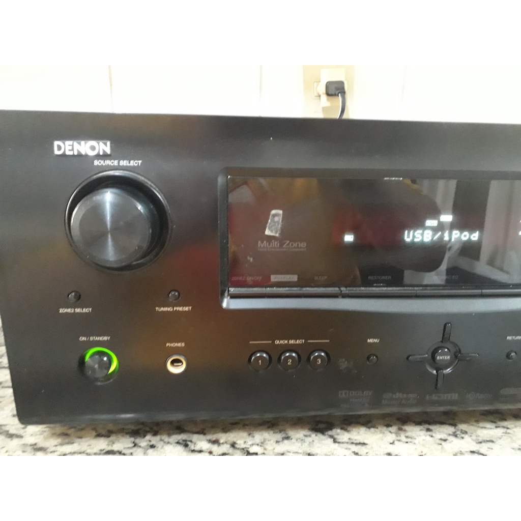 RECEIVER DENON AVR 1911 USB HDMI 7.1 FUNCIONA BEM USADO SEM