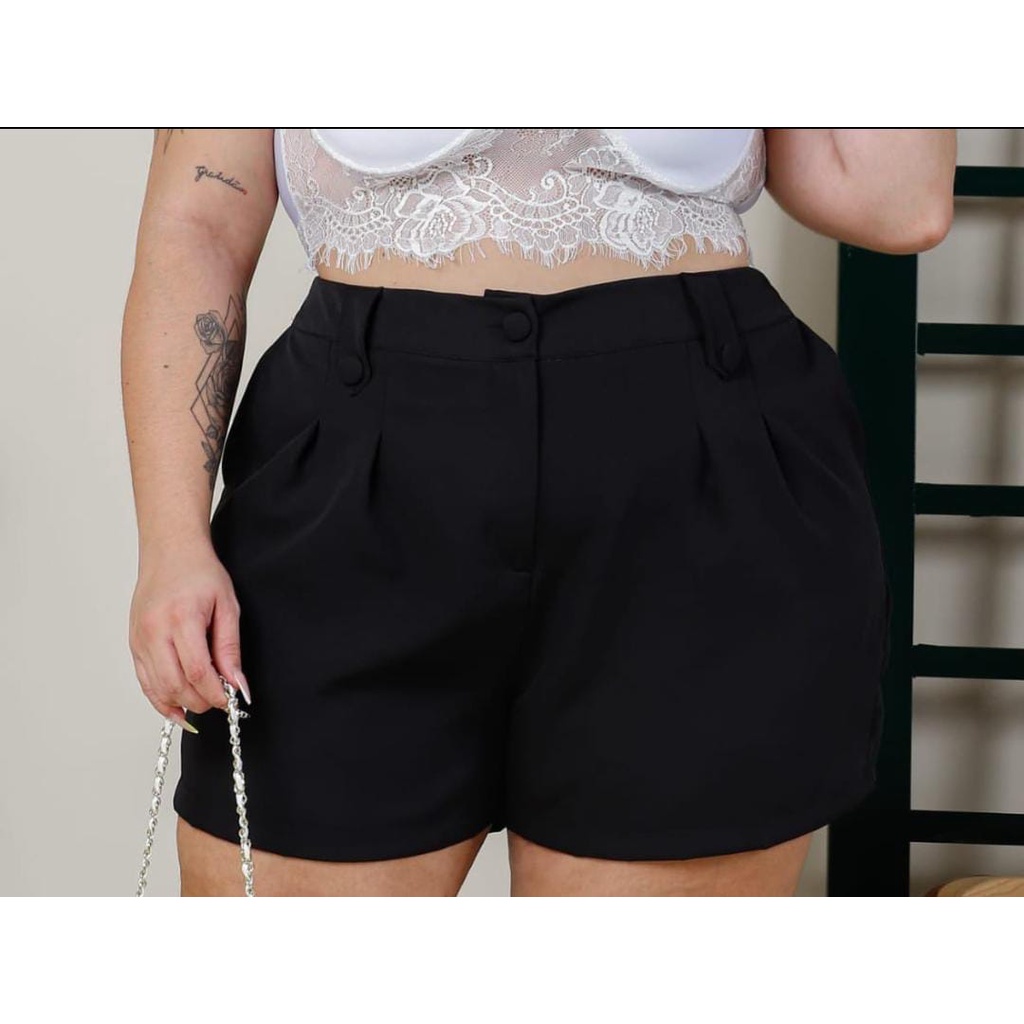 Bermudas Para Mujer Modal Suave Cintura Alta Cordón