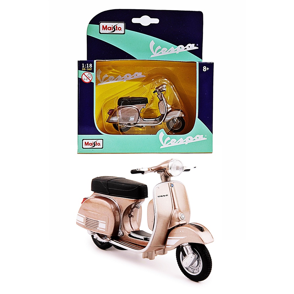 Miniatura Moto Vespa Scooters 1:18 Maisto (Vendido separadamente