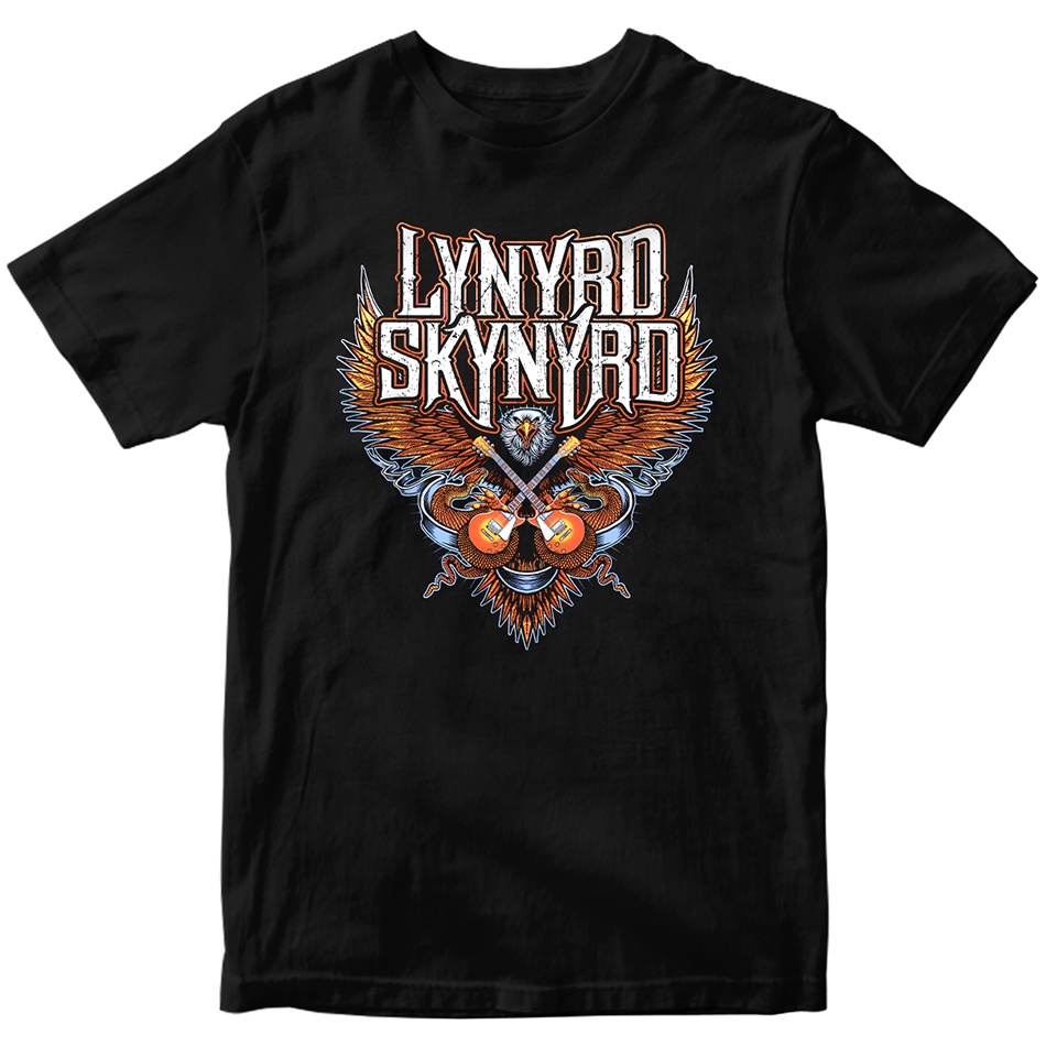 Camiseta Lynyrd Skynyrd Águia Bandas de Rock Blusa Camisa