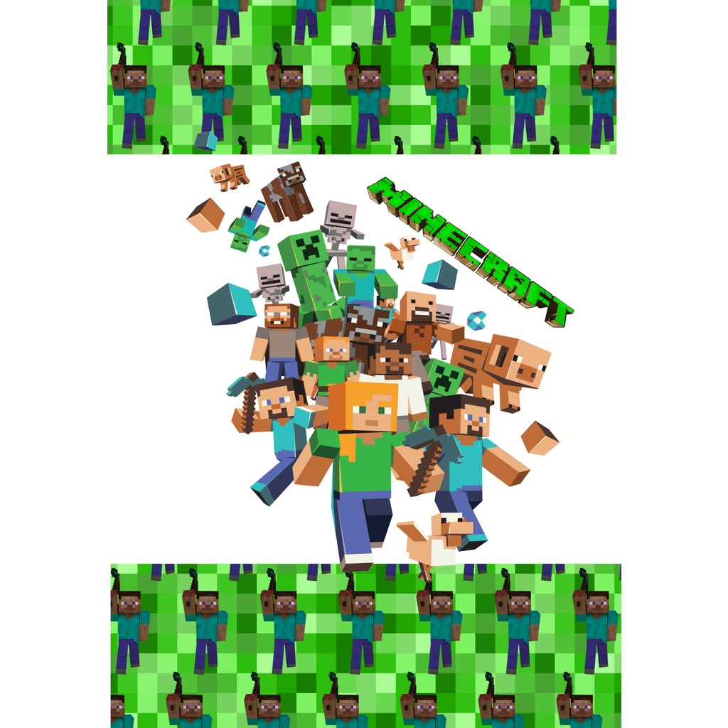 Caderno Brochurão Minecraft Capa Dura 96fls Foroni - Papelaria Criativa