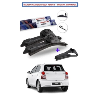 Palheta Limpador Parabrisa Original Bosch Aerofit - Traseira TOYOTA ETIOS HATCH 2012 A 2020 AF26 TR12 OU PVT12T