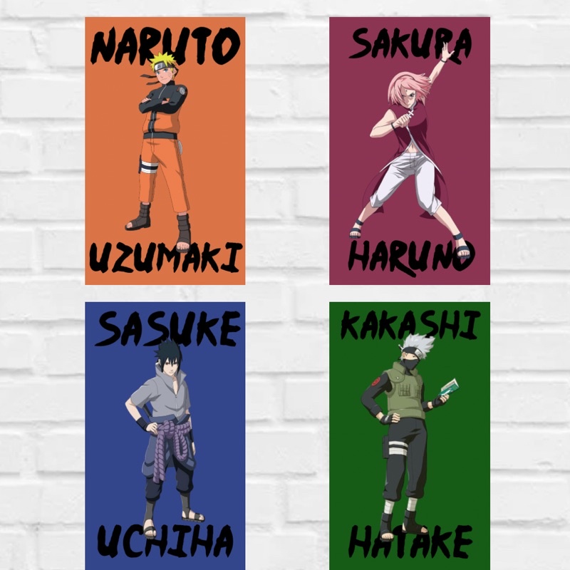 Quadros Decorativos Naruto Placas Decorativas Anime Shopee Brasil