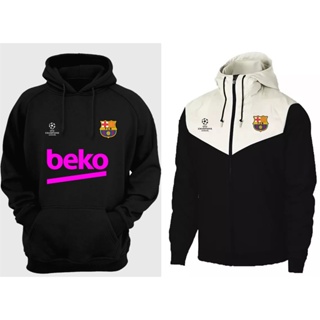 Kit Corta Vento + Moletom Barcelona Champions League