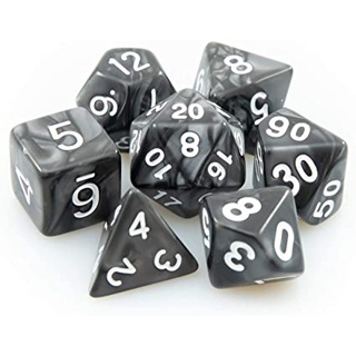 Kit de Dados de Tabuleiro RPG 7 unidades Jogos D&d D4 D6 D8 D10