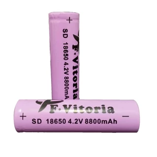 2 Unidades Bateria Li-ion FVitoria 18650 8800mah 3.7/4.2v Para Vpe Câmeras Microfone Furadeira