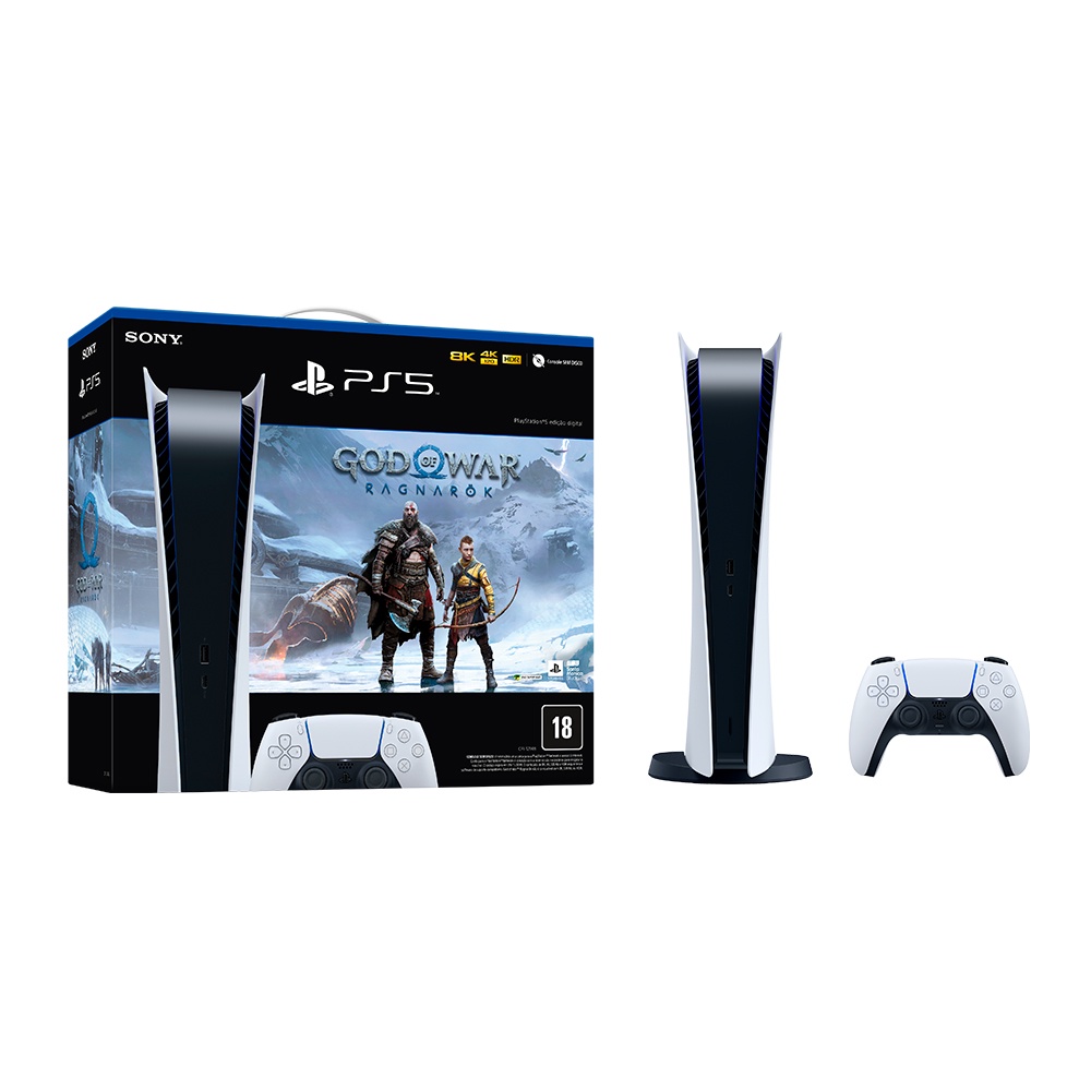 Console Playstation 5 Edição Digital God Of War Ragnarok