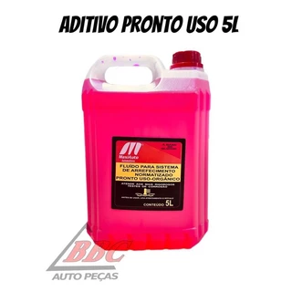 Aditivo Fluído Líquido Rosa Radiador Pronto Uso MaxiAuto 5 Litros