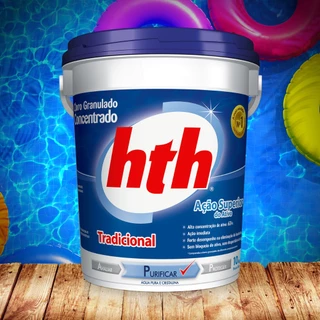 Cloro para piscina 10kg hth tradicional balde