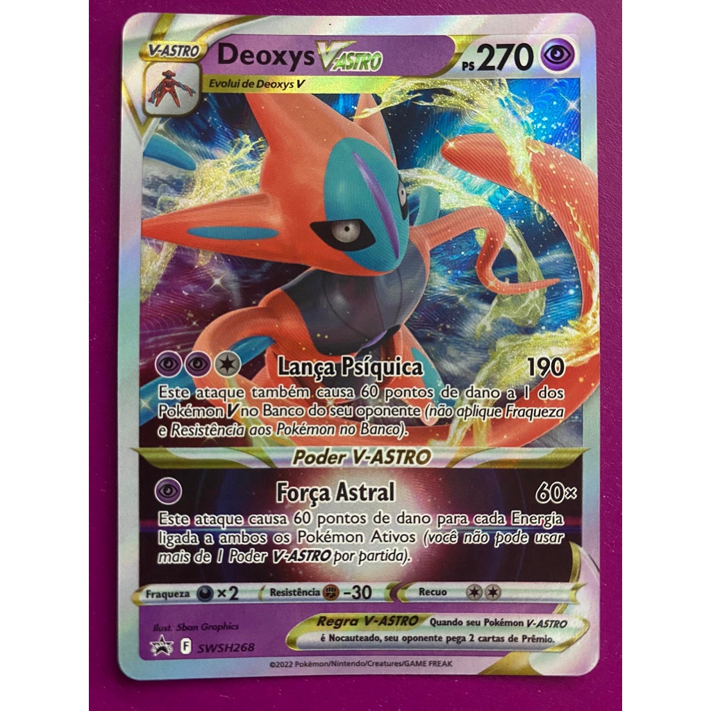 Coleção De Batalha Pokémon Deoxys Vmax E V-astro 32162 Copag