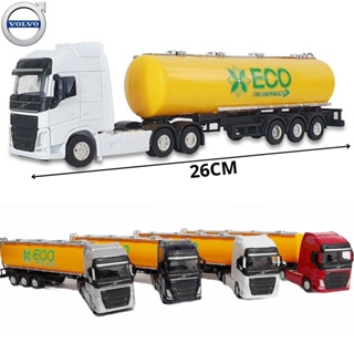 Kit 2 Caminhão de Coleção Trucado 6x2 Volvo Fh 500 + Scania R730