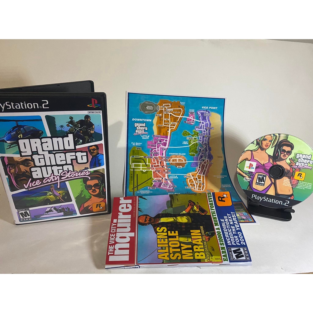 GTA Vice City Stories com Mapa/Manual para PLAY 2 - Escorrega o Preço