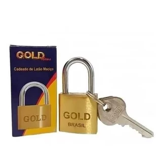 Cadeado GOLD com várias medidas - 20, 25, 30, 35, 40, 45 e 50mm