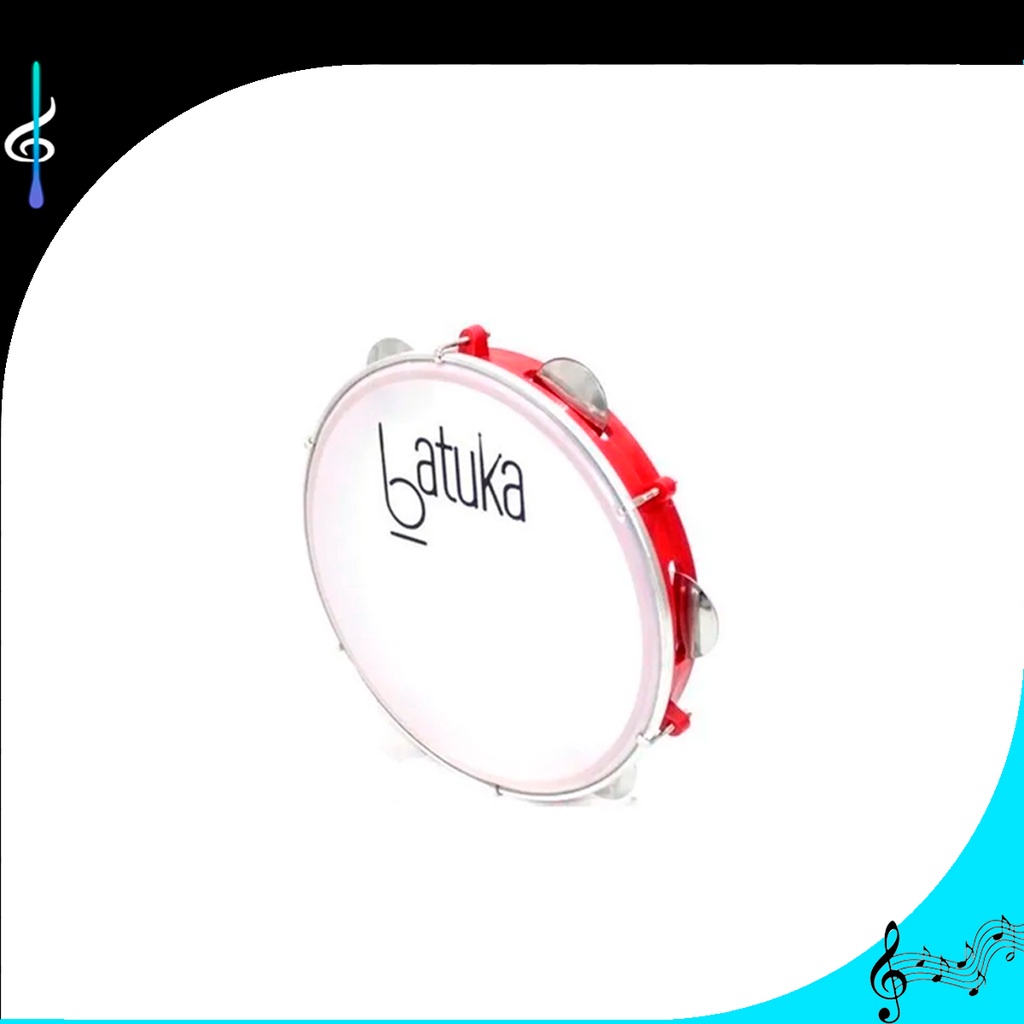 Pandeiro Batuka By Luen 10 Pol. Pele Leitosa - Aro Abs | Shopee Brasil