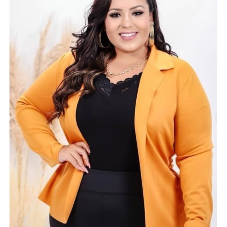 Casaco neoprene sale plus size