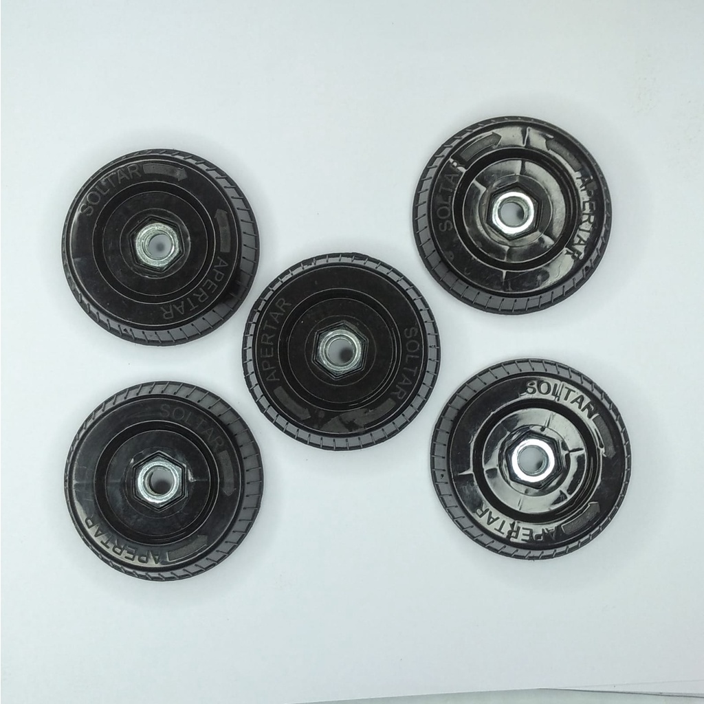 BOTAO HELICE C/PORCA VENTILADOR V-31/V-41 MONDIAL PRETO (KIT C/5 UNIDADES)