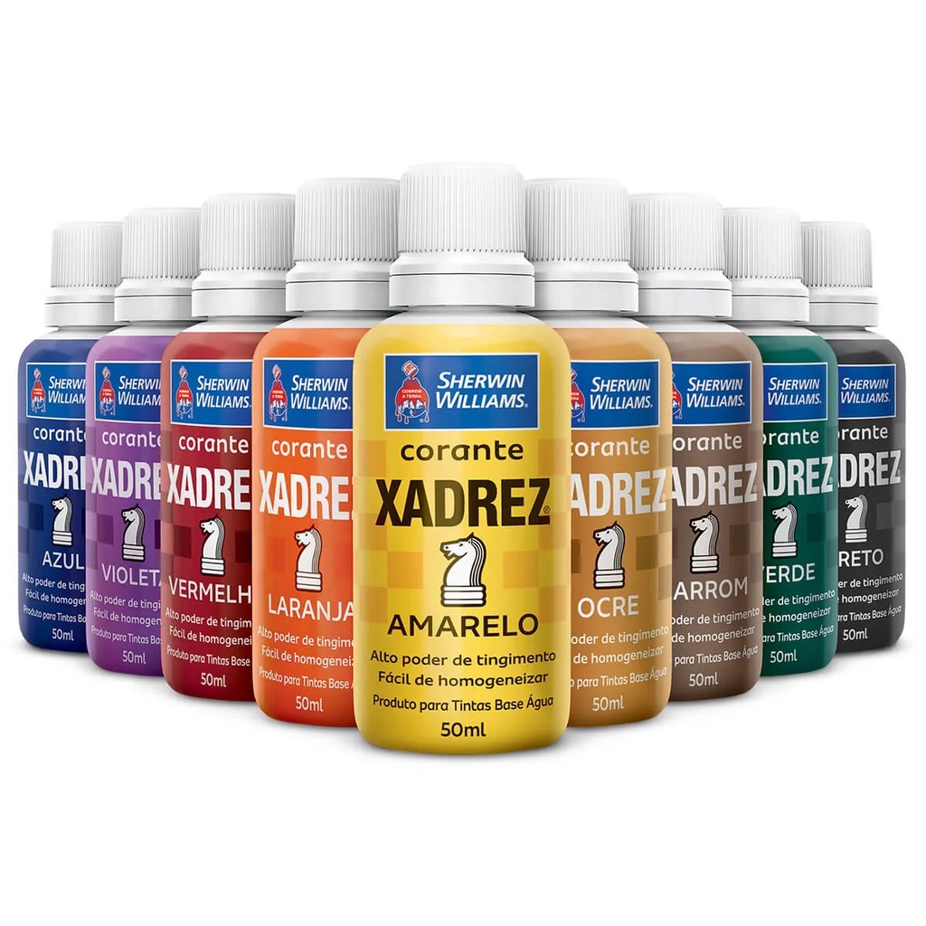 Corante Xadrez Líquido Cores 50ml - Sherwin Williams | Shopee Brasil