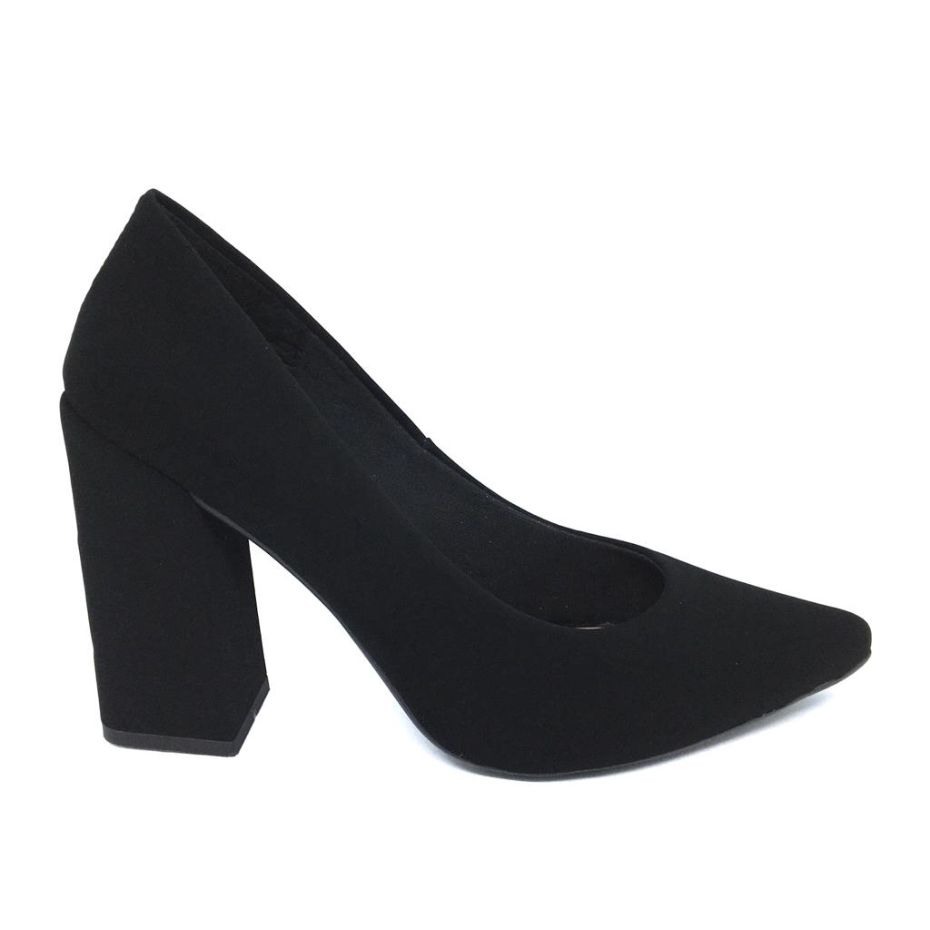 Salto Feminino Scarpin PRETO c/ Salto Grosso 8cm
