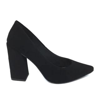 Salto Feminino Scarpin PRETO c/ Salto Grosso 8cm