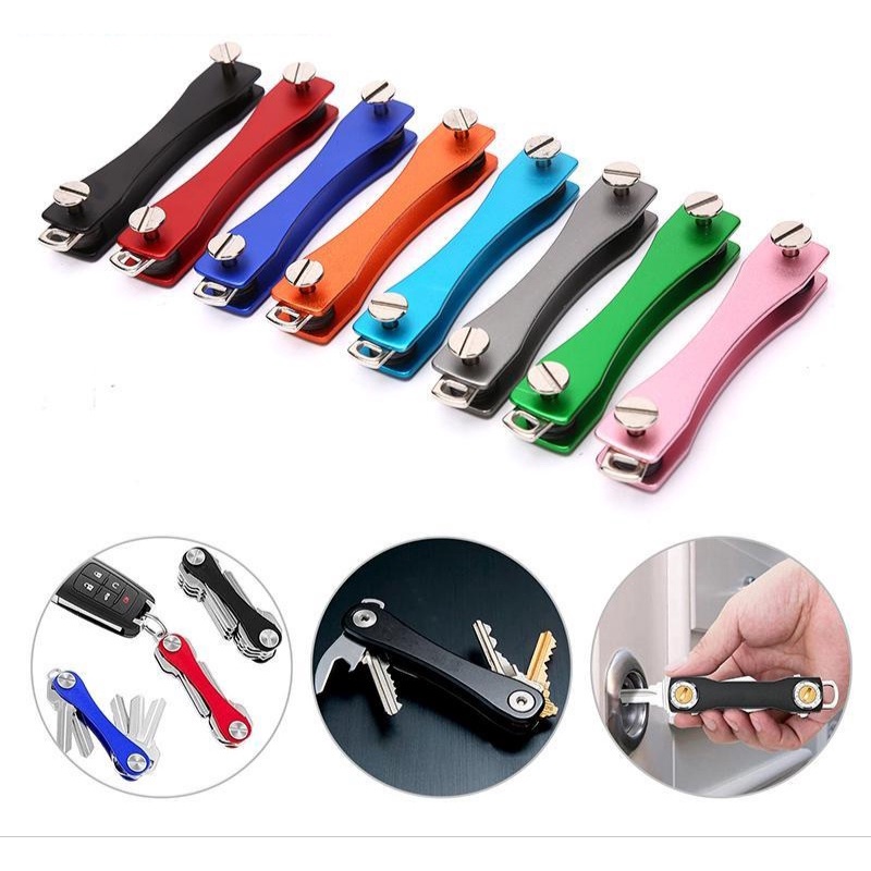 Chaveiro Canivete Organizador Chaves Compacto Portátil Para Casa e Carro