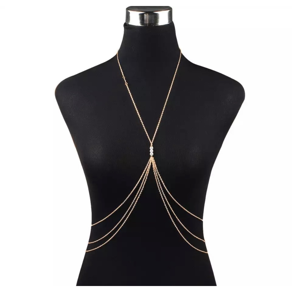 Colar De Cintura Camada Dupla Body Chain Moda Sexy Praia C | Shopee Brasil