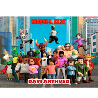 Garrafa Squeeze de Alumínio Roblox Temas Escolar com Nome