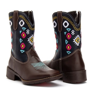 Bota Texana Infantil Geometrica Country