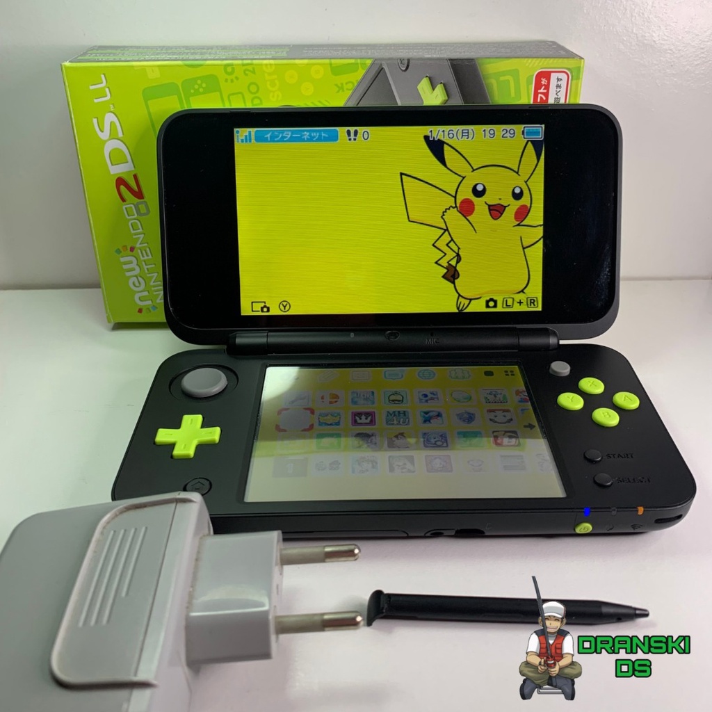 Nintendo New 2ds XL Verde 32GB + Muitos Jogos | Shopee Brasil