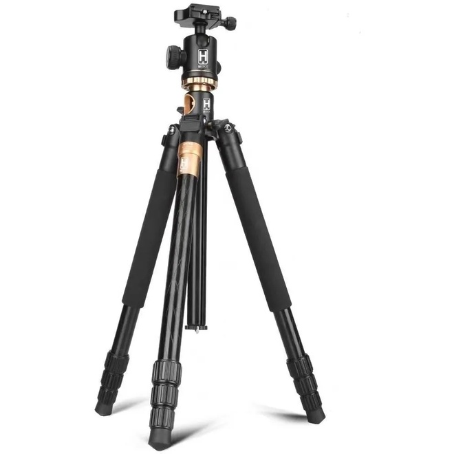 Tripé Profissional Horizontal Aluminio 2 Em1 Monopé Hrebos Q999