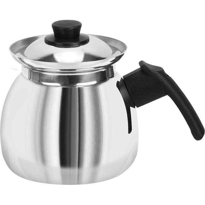 Fervedor leiteira jarra de aluminio com tampa café chá leite 1.300 ml