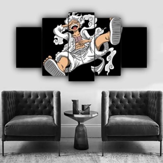 Quadro Decorativo Mosaico Anime Luffy Gear 5 Modo nika Rei Dos Piratas One Piece