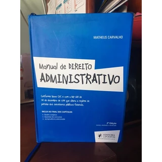 Livro Manual de Direito Administrativo; Matheus Carvalho