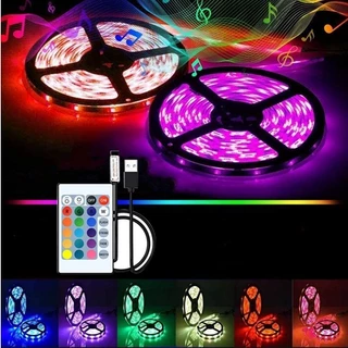 Fita Led Rgb Controle Remoto 2 Metros 5v Usb Para Tv Pc Carro