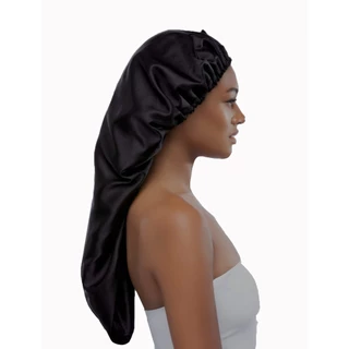 Touca de Cetim GIGANTE MODELO COMPRIDO c/ Regulador p/ Box Braids / Cacheado/ Mega Hair/ Dreadlocks
