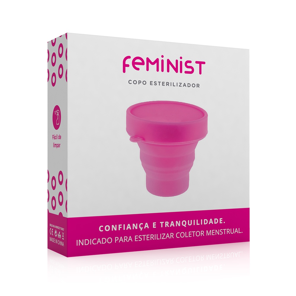 Copo Esterilizador em Silicone para Coletor Menstrual Feminist - Cores Sortidas