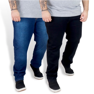 Kit 2 Calças Jeans Masculinas Plus Size Tamanho 50 ao 56