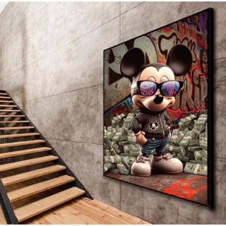 Quadro Decorativo Mickey Billionaire