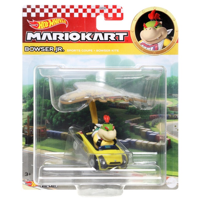 HOT WHEELS BOWSER JR. SPORT COUPE BOWSER KITE MARIOKART