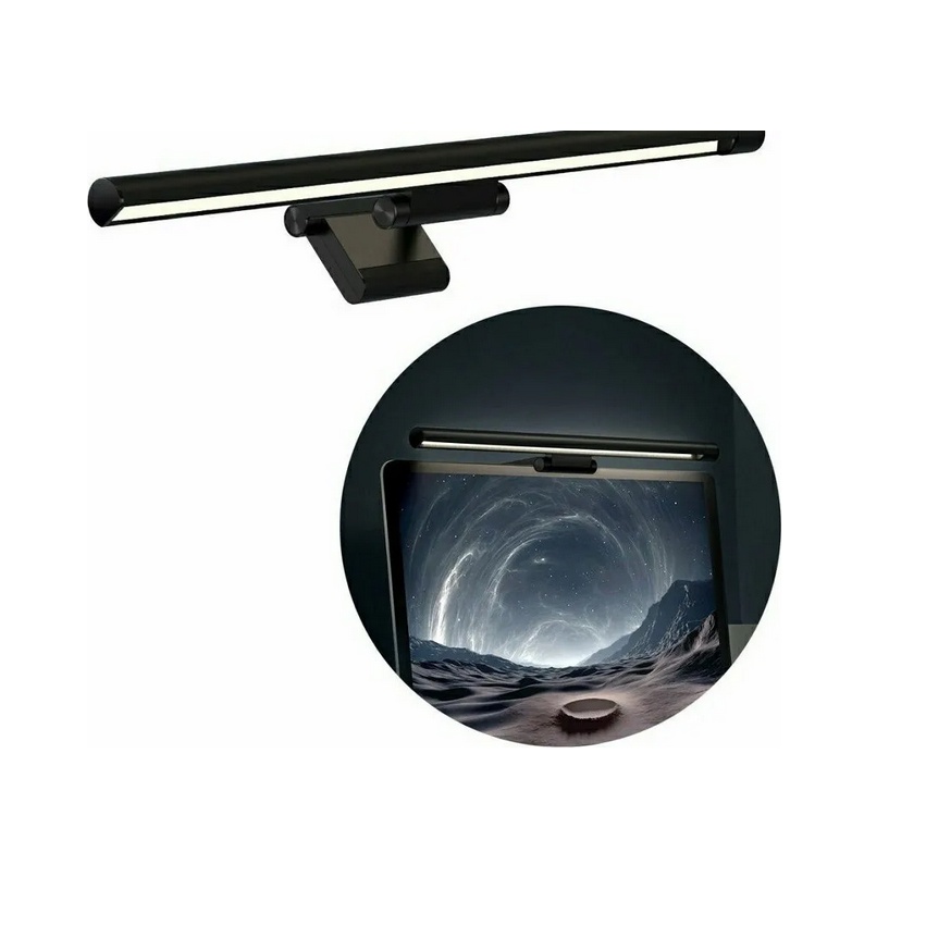 Luminária Led Regulável Baseus P01 Para Monitor Notebook Mac