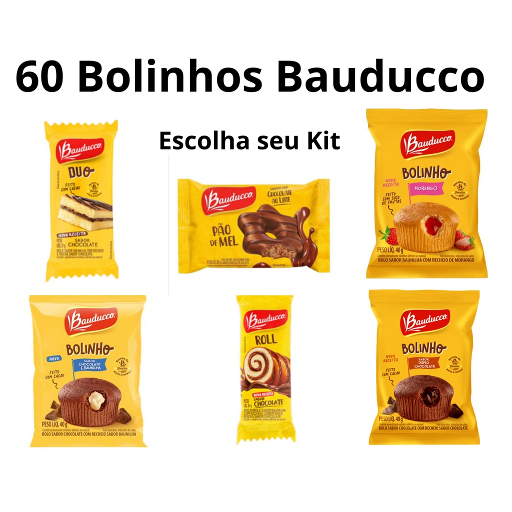 BOLINHO SABOR CHOCOLATE BAUDUCCO 30G, Só Cestas ©