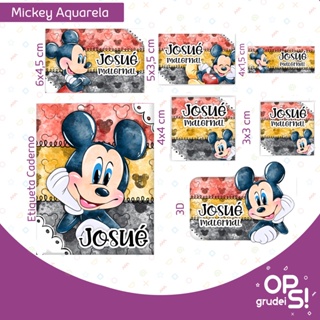 Kit Etiqueta Escolar - Mickey - 83 Unidades